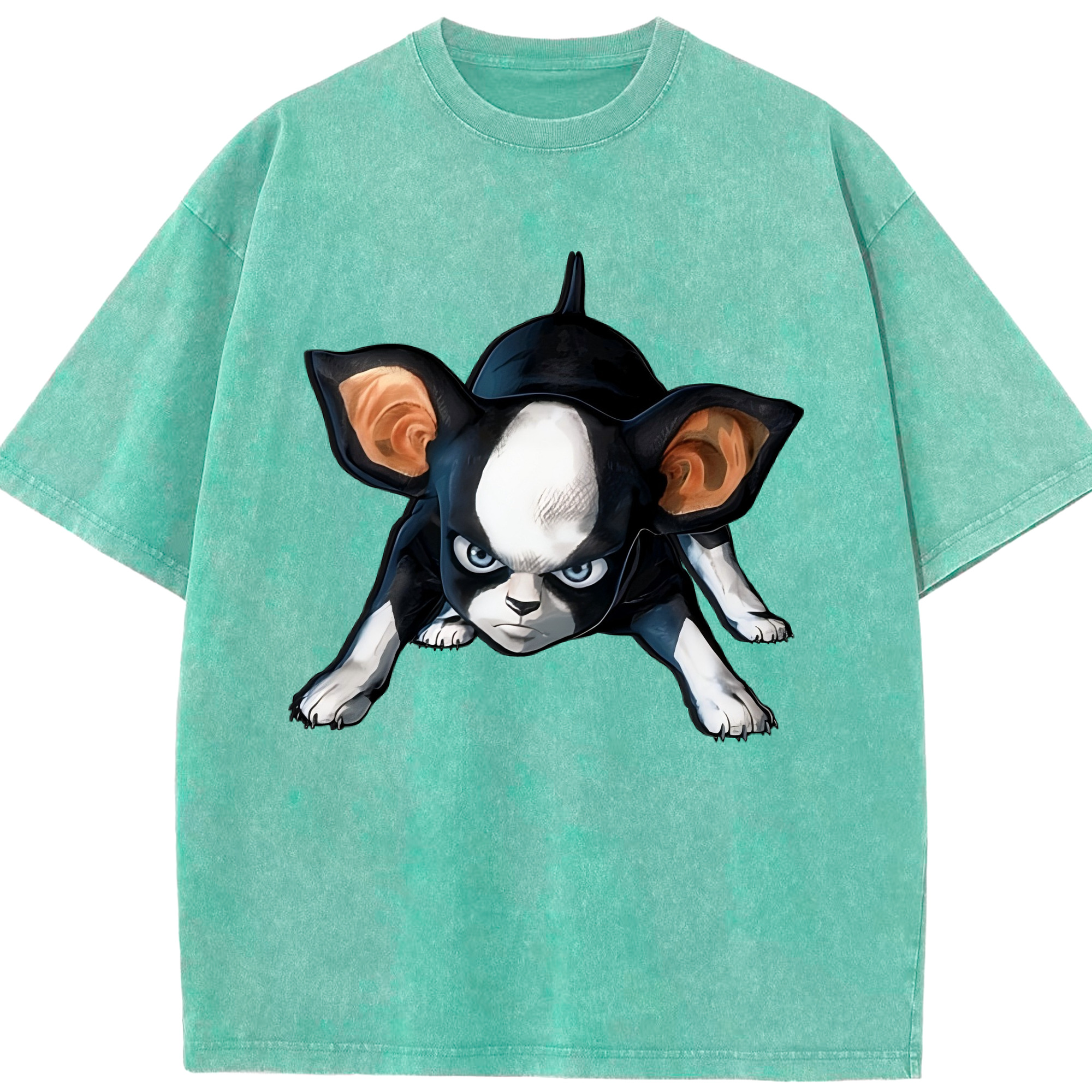 （画像用） ジョジョの奇妙な冒険 イギー JoJo's Bizarre Adventure Iggy 綿100% ヴィンテージ風 半袖Tシャツ（フロントプリント）